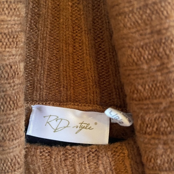 NWOT RD Style Cable knit turtleneck tunic/sweater dress - Picture 4 of 6